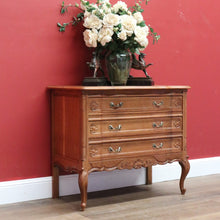 Load image into Gallery viewer, x SOLD Vintage French Chest of Drawers, Square Parquetry Top Chest of 3 Drawers B10905
