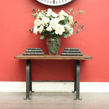 Load image into Gallery viewer, Vintage French Spanish Medieval Style Coffee Table, Hand Forged Iron and Oak
