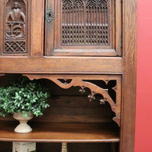 Load image into Gallery viewer, x SOLD Antique French Sacrament Cabinet, Church, Court Cabinet, Sideboard Bookcase Oak. B10330
