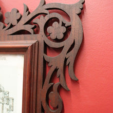 Load image into Gallery viewer, x SOLD Antique French Oak Frame with Certificate of Communion. Tapestry or Mirror Frame. B11258
