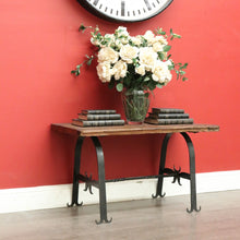 Load image into Gallery viewer, x SOLD Vintage French Spanish Medieval Style Coffee Table, Hand Forged Iron and Oak. B9943

