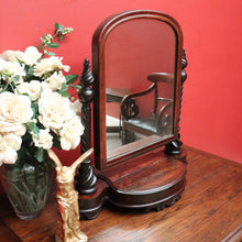 Load image into Gallery viewer, x SOLD Antique French Mahogany Mirror, Chest of Drawers Toilet Mirror Jewellery Section. 10358
