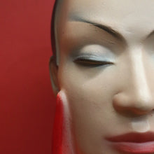 Load image into Gallery viewer, x SOLD Christian Dior Paris Glove Face Mannequin, 1930-1950 Shop Display Mannequin Red B10477

