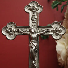 Load image into Gallery viewer, x SOLD Vintage Altar Crucifix, French Cross Vintage French Plate Crucifix, Christ Jesus B10902
