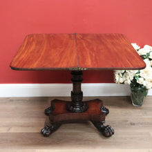 Load image into Gallery viewer, x SOLD Antique English Mahogany Tea Table, Sofa Table, Fold Over Games Card Table B10651
