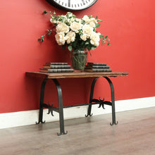 Load image into Gallery viewer, x SOLD Vintage French Spanish Medieval Style Coffee Table, Hand Forged Iron and Oak. B9943
