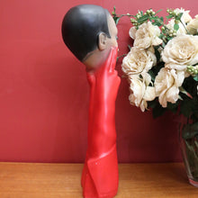 Load image into Gallery viewer, x SOLD Christian Dior Paris Glove Face Mannequin, 1930-1950 Shop Display Mannequin Red B10477

