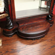 Load image into Gallery viewer, x SOLD Antique French Mahogany Mirror, Chest of Drawers Toilet Mirror Jewellery Section. 10358
