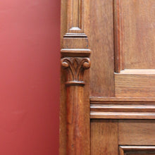 Load image into Gallery viewer, x SOLD Antique Church Cabinet, Antique 4 Door Gothic French Cupboard Sideboard Cabinet B10755
