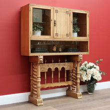 Load image into Gallery viewer, x SOLD Vintage French Drinks Cabinet, Bleached Oak Hall Display Cupboard, Sideboard B10648
