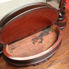 Load image into Gallery viewer, x SOLD Antique French Mahogany Mirror, Chest of Drawers Toilet Mirror Jewellery Section. 10358
