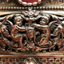 Load image into Gallery viewer, x SOLD Antique French Brass Jardinière, Plant Pot, Antique Table, Cupboard Jardinière B10821
