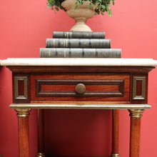 Load image into Gallery viewer, x SOLD Pair of Antique Bedside Tables, French Walnut, Gilt Brass Lamp Tables, Bedsides B11124
