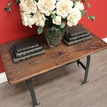 Load image into Gallery viewer, x SOLD Vintage French Spanish Medieval Style Coffee Table, Hand Forged Iron and Oak. B9943
