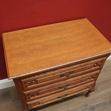 Load image into Gallery viewer, x SOLD Vintage French Chest of Drawers, 3 Drawer Hall Cabinet Cupboard Chest of Drawers B10951
