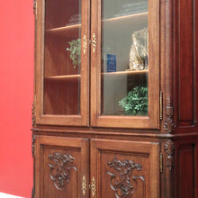 Load image into Gallery viewer, x SOLD Vintage China Cabinet, French Bookcase, Oak 4 Door Display Cabinet Chest. B10212
