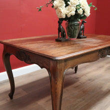 Load image into Gallery viewer, x SOLD Antique French Dining Table, French Oak Kitchen Table with Scalloped Apron B10947
