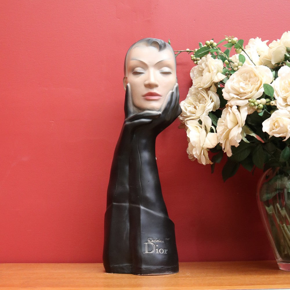 Christian Dior Paris Mannequin, 1930-1970 Shop Display Mannequin. Glove Face. B10476