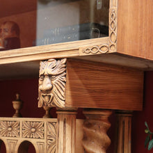 Load image into Gallery viewer, x SOLD Vintage French Drinks Cabinet, Bleached Oak Hall Display Cupboard, Sideboard B10648

