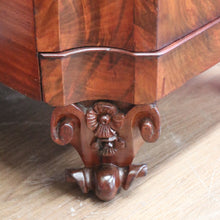 Load image into Gallery viewer, x SOLD Antique English Sewing Box, Walnut, Burr Walnut Knitting Cabinet, Footstool Seat B11001
