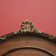 Load image into Gallery viewer, x SOLD Antique French Oak Double Bed, French Gilt Brass Bed includes Slats, Side Rails. B10530
