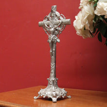 Load image into Gallery viewer, x SOLD Vintage French Crucifix, Table Top, Bookcase, Sideboard top Cross, Jesus Statue B10900
