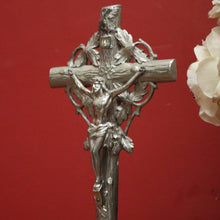 Load image into Gallery viewer, x SOLD Vintage French Crucifix, Table Top, Bookcase, Sideboard top Cross, Jesus Statue B10900
