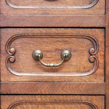 Load image into Gallery viewer, x SOLD Antique French Desk, French Oak Office Desk, Desk with Drawers and Cupboard B10851
