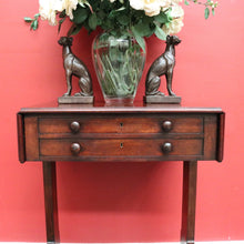 Load image into Gallery viewer, x SOLD Antique English Works Table, Lamp Bedside Table, Antique Mahogany Sewing Table B10313

