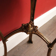 Load image into Gallery viewer, x SOLD Antique Italian Lamp Table Side Table, Gilt Cast Iron Marble Jardinière Stand B10480
