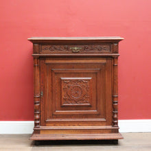 Load image into Gallery viewer, x SOLD Antique French Country Hall Cabinet, French Oak Drinks Cupboard, Side or Foyer Cabinet B10883
