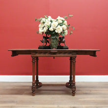 Load image into Gallery viewer, x SOLD Antique French Sofa Table, Drawer Leaf Study Desk, Hall Table Lamp Side Table B10635

