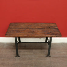 Load image into Gallery viewer, x SOLD Vintage French Spanish Medieval Style Coffee Table, Hand Forged Iron and Oak. B9943
