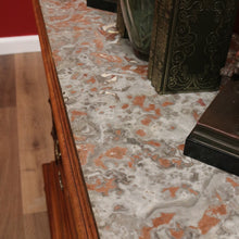 Load image into Gallery viewer, x SOLD Antique French Walnut 4 Drawer Marble Top Bedroom Hallway Chest of Drawers B10705
