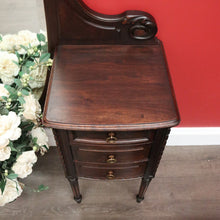 Load image into Gallery viewer, x SOLD Antique French Dressing Table, Twin Pedestal Walnut and Bevelled Mirror Dresser. B10326
