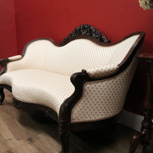 Load image into Gallery viewer, x SOLD Antique English Chaise, Sofa, Lounge.  Mahogany Settee, 3 seat Armchair Lounge B10971
