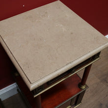 Load image into Gallery viewer, x SOLD Pair of Antique Bedside Tables, French Walnut, Gilt Brass Lamp Tables, Bedsides B11124
