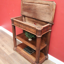 Load image into Gallery viewer, x SOLD Antique Sideboard, Antique French Gothic Church Dumb Waiter Hall Table Console. B11257
