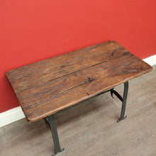 Load image into Gallery viewer, x SOLD Vintage French Spanish Medieval Style Coffee Table, Hand Forged Iron and Oak. B9943

