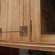 Load image into Gallery viewer, x SOLD Vintage French Drinks Cabinet, Bleached Oak Hall Display Cupboard, Sideboard B10648
