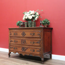 Load image into Gallery viewer, x SOLD Early Antique French Chest of Drawers, 3 Drawer Hall Foyer Entry Cupboard, Chest B10775
