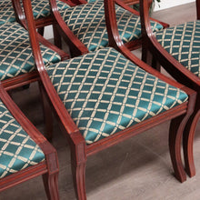 Load image into Gallery viewer, x SOLD Set of 8 Regency Style Dining Chairs, 8 Vintage English Mahogany Kitchen Chairs. B10385
