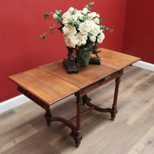 Load image into Gallery viewer, x SOLD Antique French Sofa Table, Drawer Leaf Study Desk, Hall Table Lamp Side Table B10635

