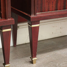 Load image into Gallery viewer, x SOLD Pair of Vintage Lamp Table, Vintage Italian Bedside Tables, with Glass Tops B10260
