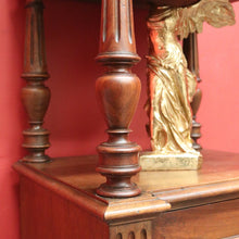 Load image into Gallery viewer, x SOLD Antique French Walnut and Marble Lamp Table, Bedside Cabinet Table Hall Cupboard B10458
