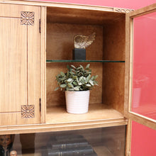 Load image into Gallery viewer, x SOLD Vintage French Drinks Cabinet, Bleached Oak Hall Display Cupboard, Sideboard B10648
