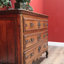 Load image into Gallery viewer, x SOLD Early Antique French Chest of Drawers, 3 Drawer Hall Foyer Entry Cupboard, Chest B10775
