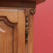 Load image into Gallery viewer, x SOLD Pair of Vintage French Bedside Cabinets, Carved Oak Lamp or Side Tables  B10919

