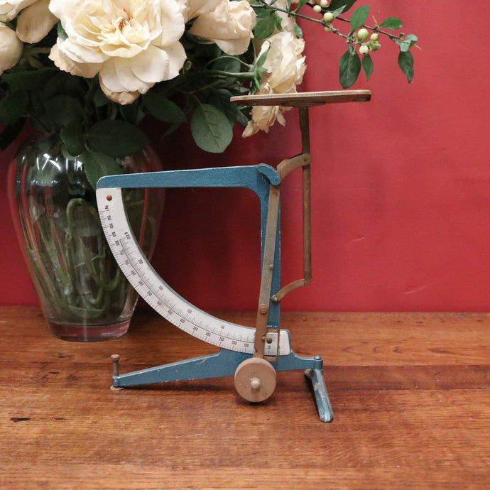 Antique/Vintage German Post Office Scales, Brass, Cast Iron Home Decor Scales B10172