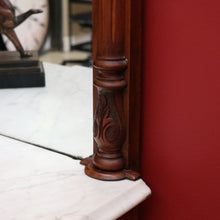 Load image into Gallery viewer, x SOLD Antique English Credenza Antique Burr Walnut and Marble Mirror Back Sideboard B10678
